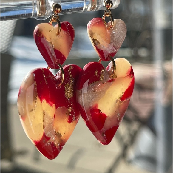 Polymer clay earrings - Picture 1 of 6